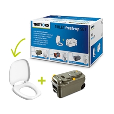 THETFORD Fresh-Up Kit C200 med toalettsits och avfallstank, kompatibel med C200-serien.